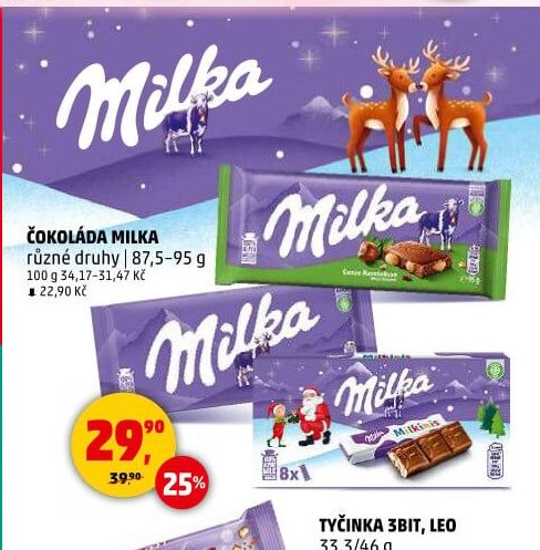 ČOKOLÁDA MILKA