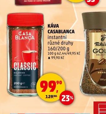 Káva Casablanca instantní různé druhy 160/200 g