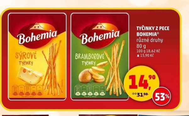 Tyčinky Bohemia