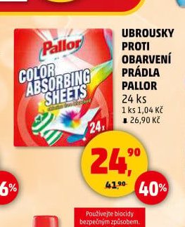 UBROUSKY PROTI OBARVENÍ PRÁDLA PALLOR