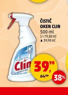 ČISTIČ OKEN CLIN