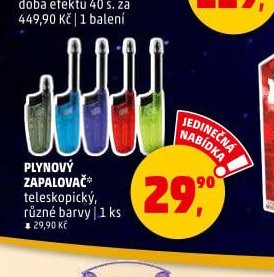 PLYNOVÝ ZAPALOVAČ