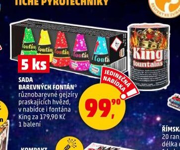 SADA BAREVNÝCH FONTÁN