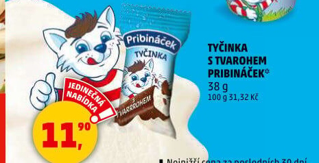 Dezert tyčinka Pribináček