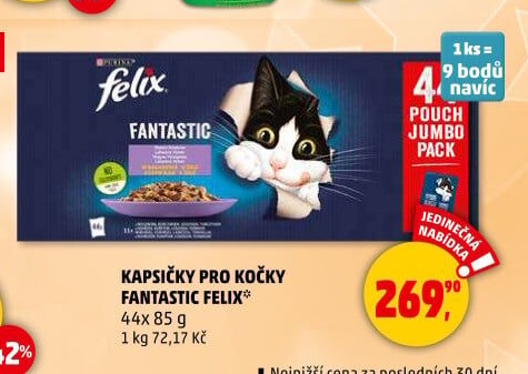 Kapsičky pro kočky Fantastic Felix Purina