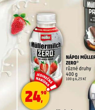 Nápoj zero Müllermilch Müller