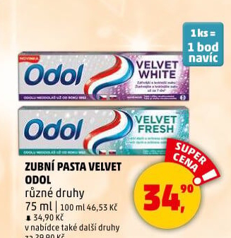 Pasta na zuby Velvet Odol
