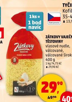 Polévkové nudle Zátkovy