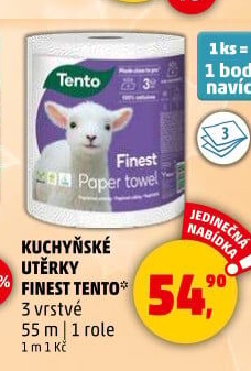 Utěrky kuchyňské 3vrstvé Finest Tento