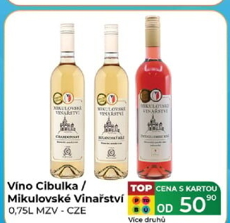 Vína bio Víno Cibulka - zemské