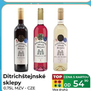 Vína Ditrichštejnské sklepy Mikulov - zemské