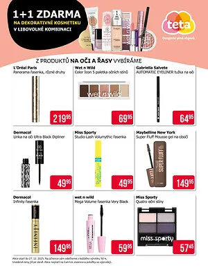 akční leták Teta drogerie 4.12.2025-27.12.2025