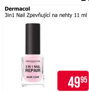 Lak na nehty zpevňující 3in1 Dermacol