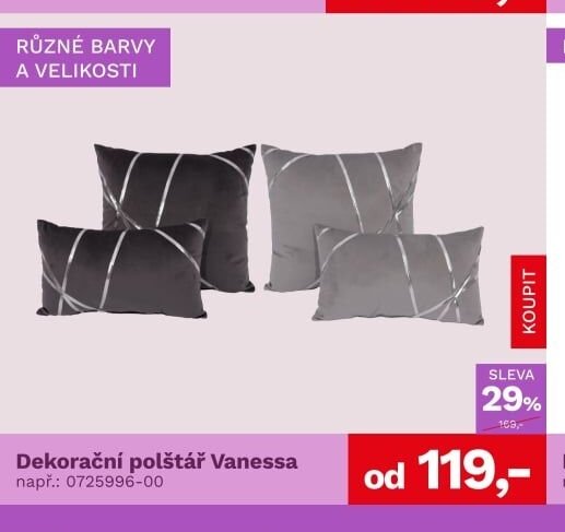 Dekorační polštář Vanessa