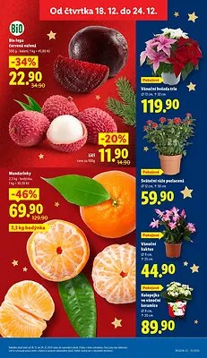 akční leták Lidl 18.12.2025-21.12.2025