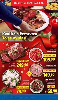 akční leták Lidl 18.12.2025-21.12.2025