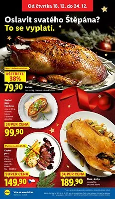 akční leták Lidl 18.12.2025-21.12.2025
