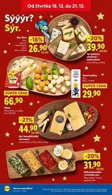 akční leták Lidl 18.12.2025-21.12.2025