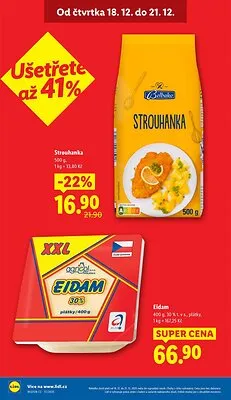 akční leták Lidl 18.12.2025-21.12.2025