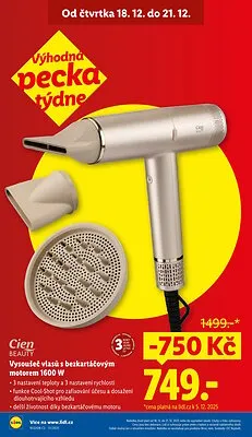 akční leták Lidl 18.12.2025-21.12.2025