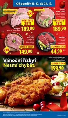 akční leták Lidl 15.12.2025-17.12.2025