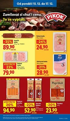 akční leták Lidl 15.12.2025-17.12.2025