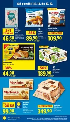 akční leták Lidl 15.12.2025-17.12.2025