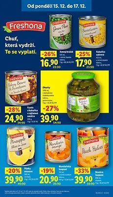 akční leták Lidl 15.12.2025-17.12.2025