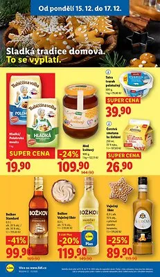 akční leták Lidl 15.12.2025-17.12.2025