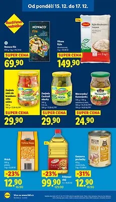 akční leták Lidl 15.12.2025-17.12.2025