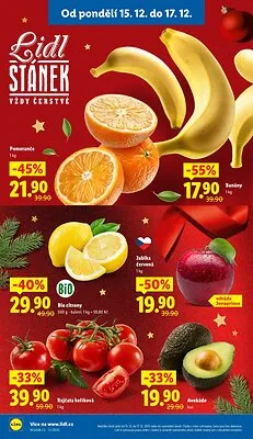 akční leták Lidl 15.12.2025-17.12.2025