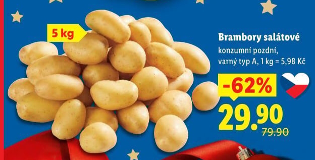 Salátové brambory konzumní pozdní