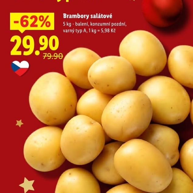 Salátové brambory konzumní pozdní