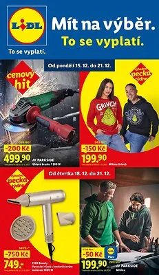 akční leták Lidl 15.12.2025-21.12.2025