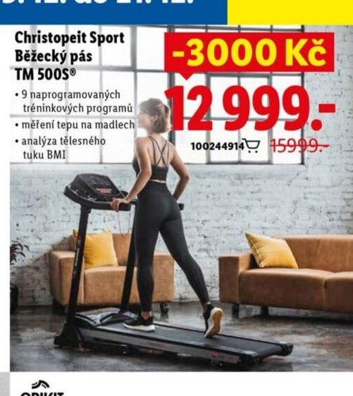 Christopeit Sport Běžecký pás TM 500S