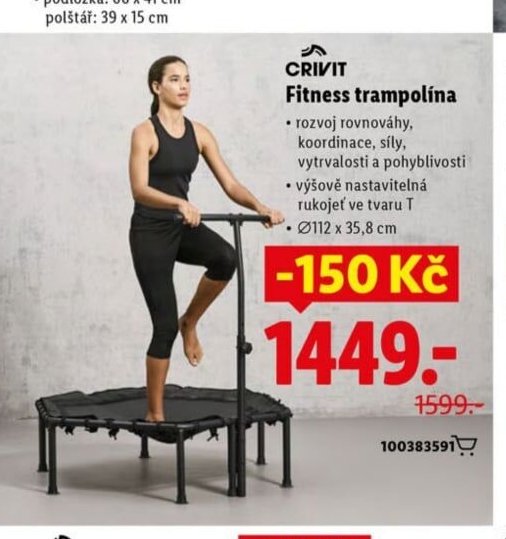 CRIVIT Fitness trampolína