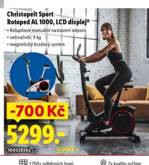 Christopeit Sport Rotoped AL 1000, LCD displej