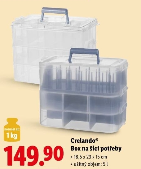 Box na šicí potřeby Crelando