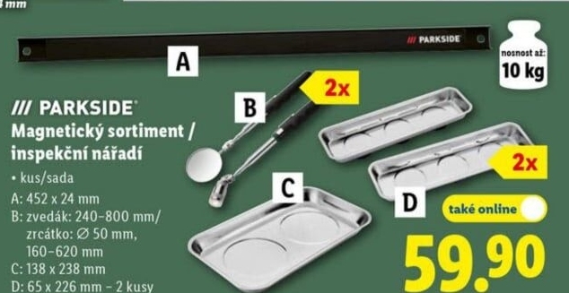 Magnetické pomůcky Parkside