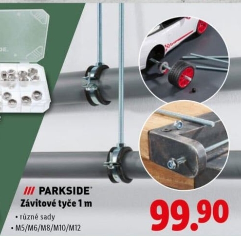 Závitové tyče Parkside