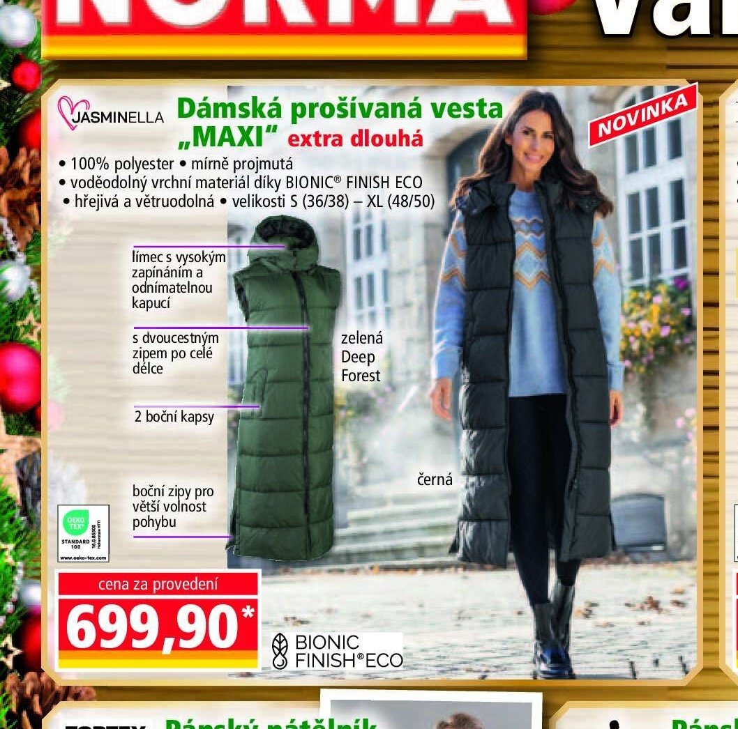 Dámská prošívaná vesta MAXI