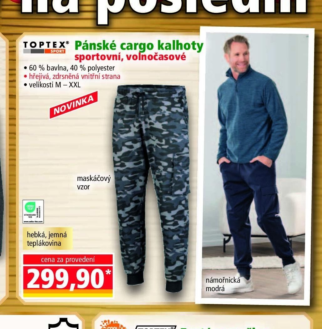 Pánské cargo kalhoty