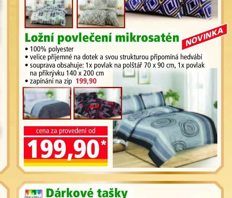 Ložní povlečení mikrosatén