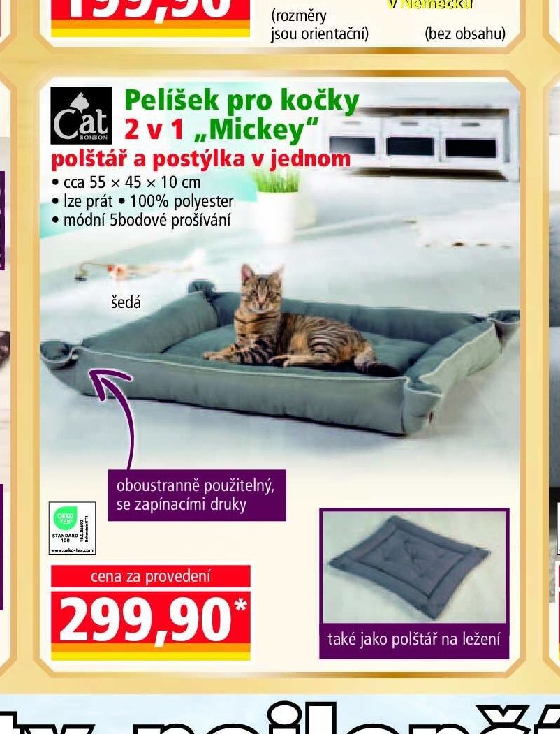 Pelíšek pro kočky 2 v 1 Mickey - Norma akcniletaky.com