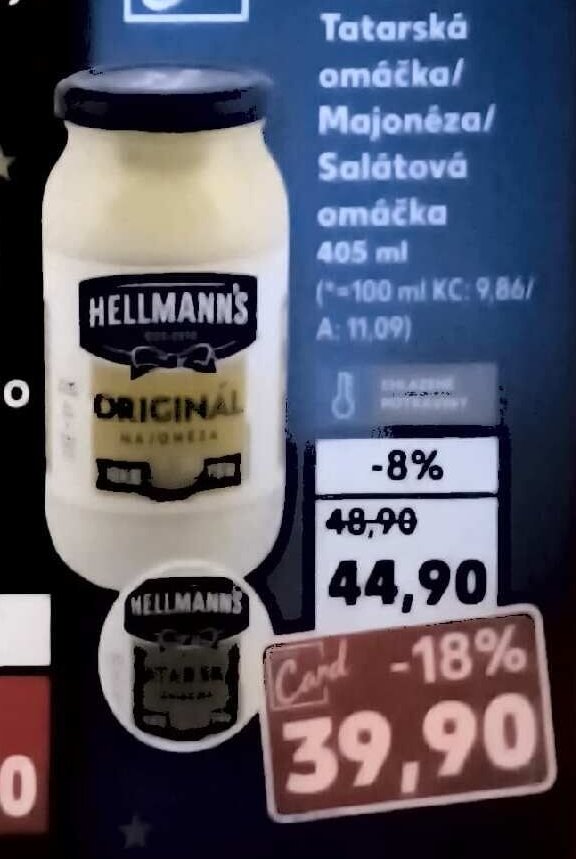 Hellmann's Tatarská omáčka / Majonéza