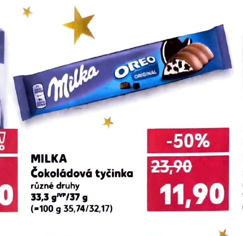MILKA Čokoládová tyčinka