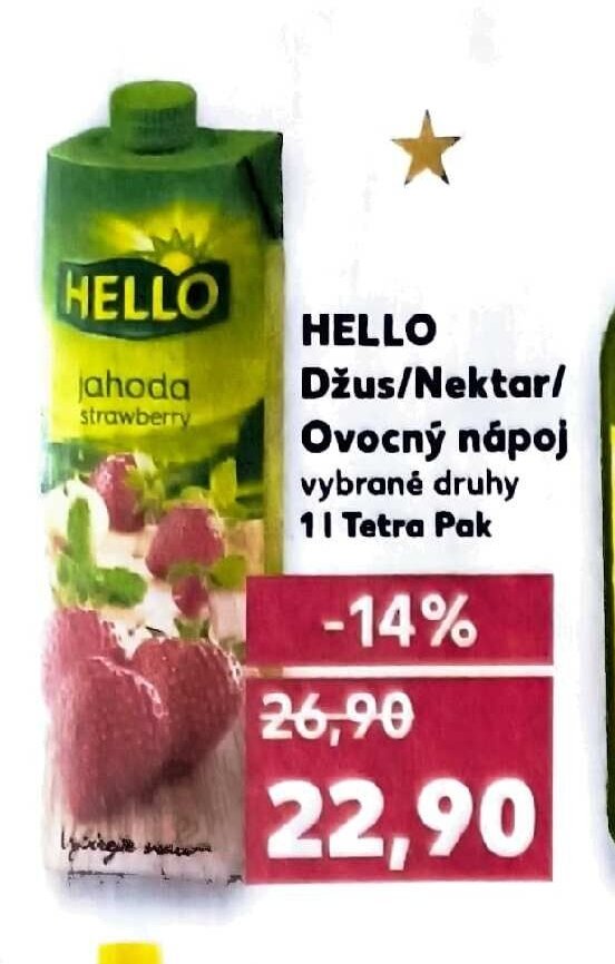 HELLO Džus/Nektar/Ovocný nápoj