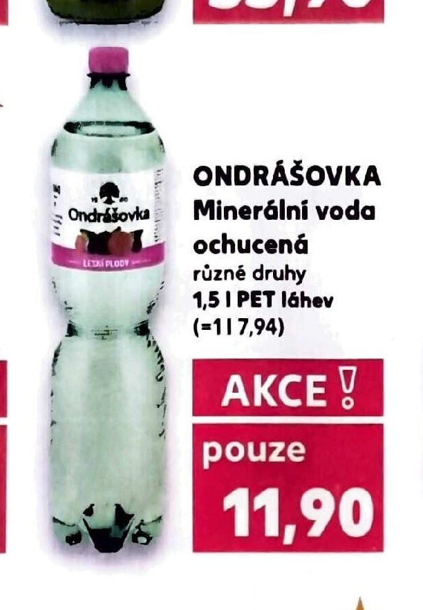 ONDRÁŠOVKA Minerální voda ochucená