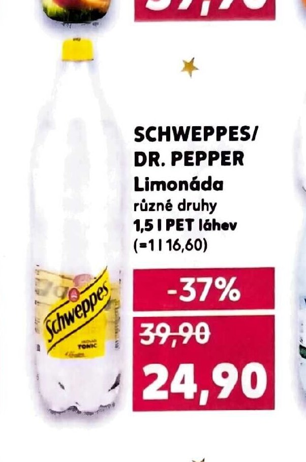 SCHWEPPES/ DR. PEPPER Limonáda