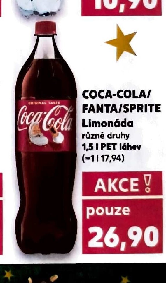 COCA-COLA/ FANTA/SPRITE Limonáda